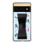Slim Protection Case - STAND & RING RIBBON Black［ HATSUNE MIKU - Ribbon - Instrumental - Blue ］