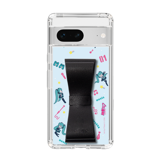 Slim Protection Case - STAND & RING RIBBON Black［ HATSUNE MIKU - Ribbon - Instrumental - Blue ］