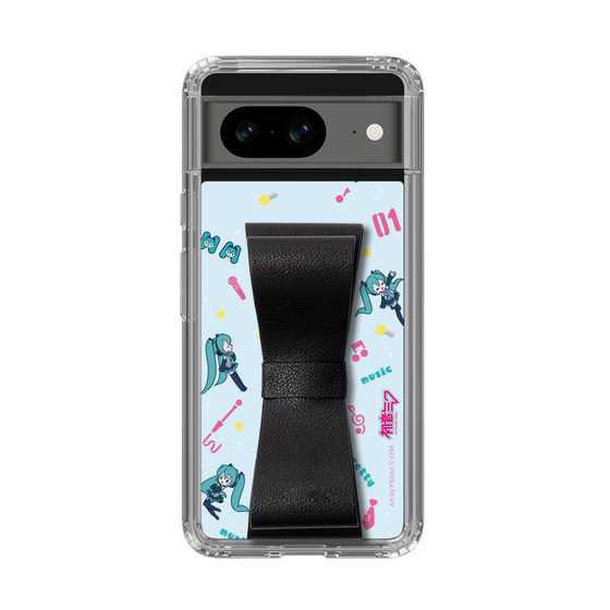 Slim Protection Case - STAND & RING RIBBON Black［ HATSUNE MIKU - Ribbon - Instrumental - Blue ］