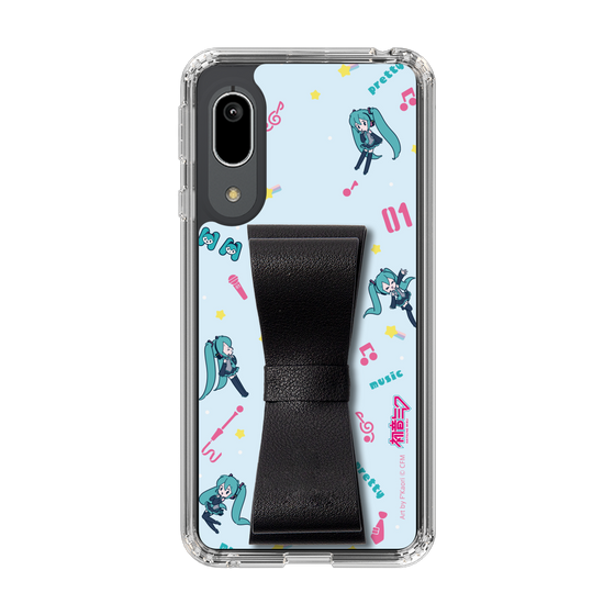 Slim Protection Case - STAND & RING RIBBON Black［ HATSUNE MIKU - Ribbon - Instrumental - Blue ］