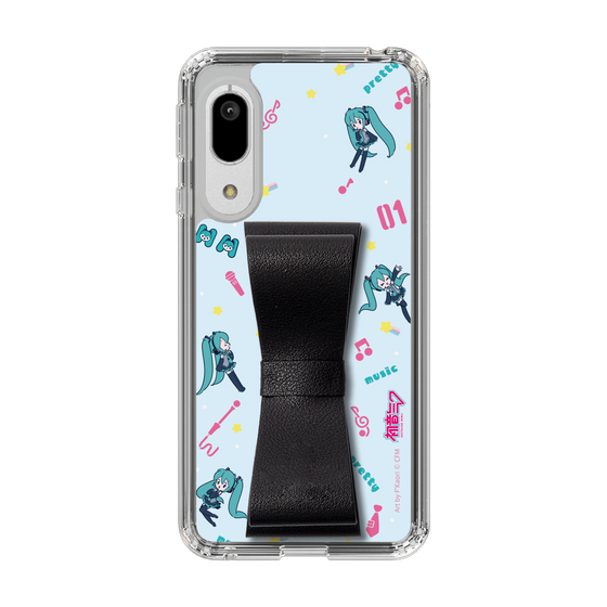 Slim Protection Case - STAND & RING RIBBON Black［ HATSUNE MIKU - Ribbon - Instrumental - Blue ］