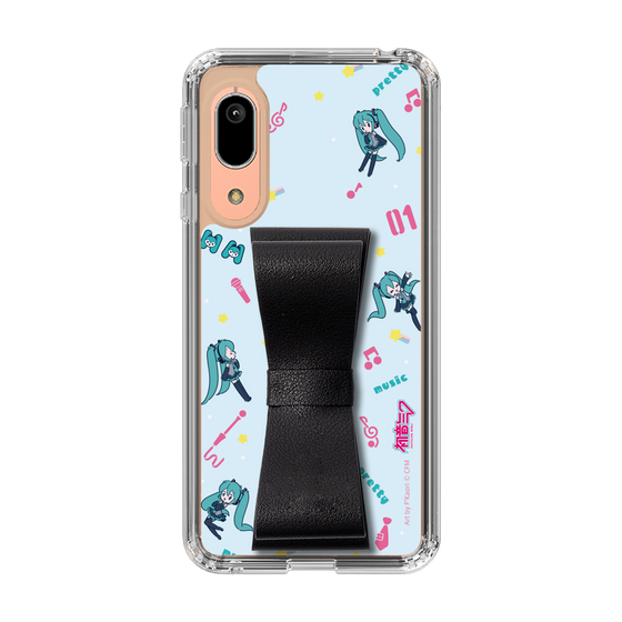 Slim Protection Case - STAND & RING RIBBON Black［ HATSUNE MIKU - Ribbon - Instrumental - Blue ］