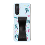 Slim Protection Case - STAND & RING RIBBON Black［ HATSUNE MIKU - Ribbon - Instrumental - Blue ］