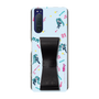 Slim Protection Case - STAND & RING RIBBON Black［ HATSUNE MIKU - Ribbon - Instrumental - Blue ］