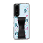 Slim Protection Case - STAND & RING RIBBON Black［ HATSUNE MIKU - Ribbon - Instrumental - Blue ］