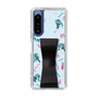 Slim Protection Case - STAND & RING RIBBON Black［ HATSUNE MIKU - Ribbon - Instrumental - Blue ］