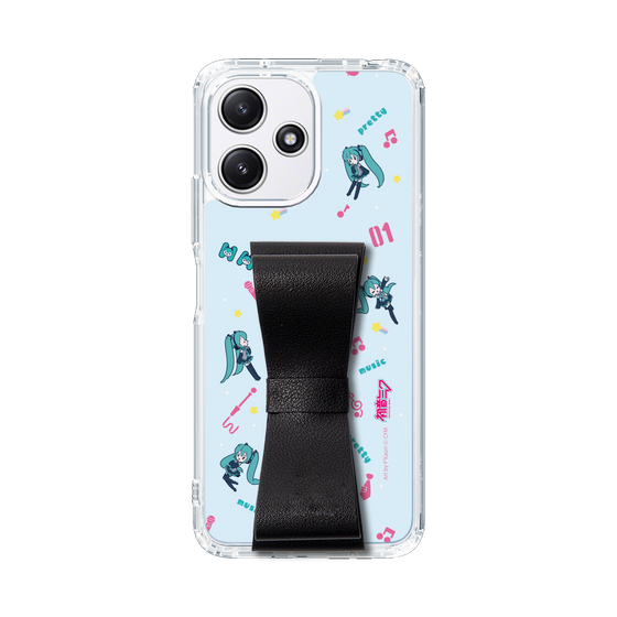 Slim Protection Case - STAND & RING RIBBON Black［ HATSUNE MIKU - Ribbon - Instrumental - Blue ］