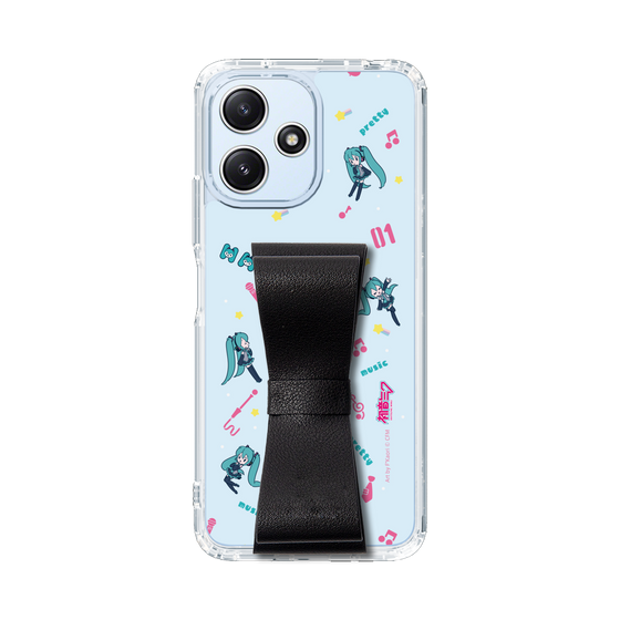 Slim Protection Case - STAND & RING RIBBON Black［ HATSUNE MIKU - Ribbon - Instrumental - Blue ］