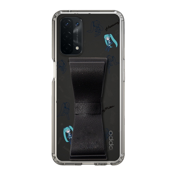 Slim Protection Case - STAND & RING RIBBON Black［ HATSUNE MIKU - Ribbon - Instrumental - Monochrome ］