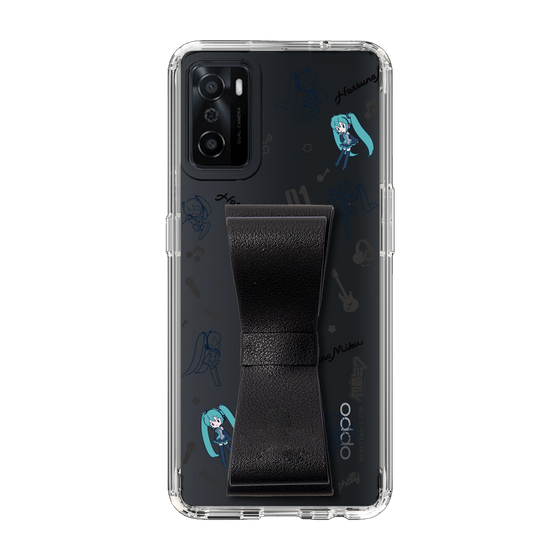 Slim Protection Case - STAND & RING RIBBON Black［ HATSUNE MIKU - Ribbon - Instrumental - Monochrome ］