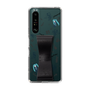 Slim Protection Case - STAND & RING RIBBON Black［ HATSUNE MIKU - Ribbon - Instrumental - Monochrome ］
