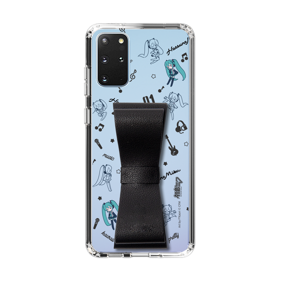 Slim Protection Case - STAND & RING RIBBON Black［ HATSUNE MIKU - Ribbon - Instrumental - Monochrome ］