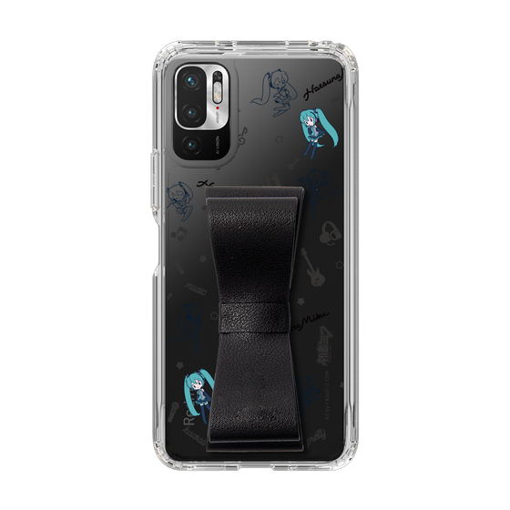 Slim Protection Case - STAND & RING RIBBON Black［ HATSUNE MIKU - Ribbon - Instrumental - Monochrome ］