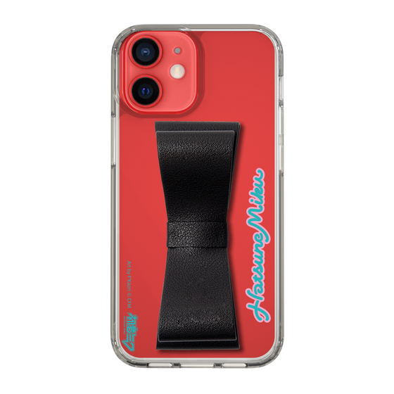 Slim Protection Case - STAND & RING RIBBON Black［ HATSUNE MIKU - Ribbon - Logo ］