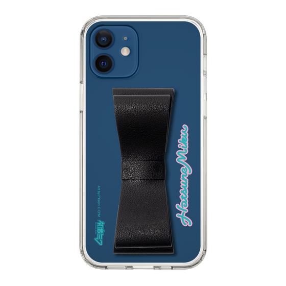 Slim Protection Case - STAND & RING RIBBON Black［ HATSUNE MIKU - Ribbon - Logo ］