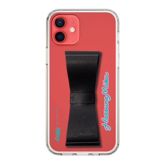 Slim Protection Case - STAND & RING RIBBON Black［ HATSUNE MIKU - Ribbon - Logo ］