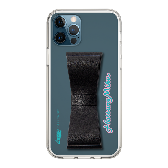 Slim Protection Case - STAND & RING RIBBON Black［ HATSUNE MIKU - Ribbon - Logo ］