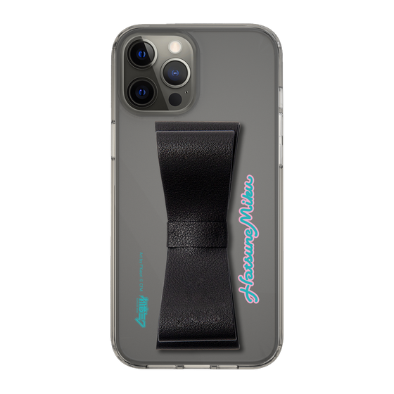 Slim Protection Case - STAND & RING RIBBON Black［ HATSUNE MIKU - Ribbon - Logo ］