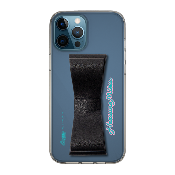 Slim Protection Case - STAND & RING RIBBON Black［ HATSUNE MIKU - Ribbon - Logo ］