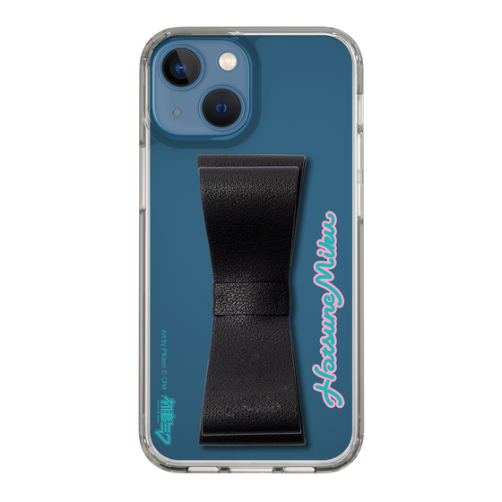 Slim Protection Case - STAND & RING RIBBON Black［ HATSUNE MIKU - Ribbon - Logo ］