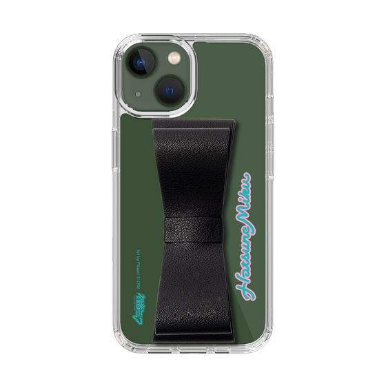 Slim Protection Case - STAND & RING RIBBON Black［ HATSUNE MIKU - Ribbon - Logo ］