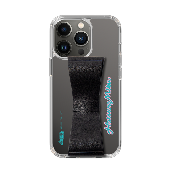 Slim Protection Case - STAND & RING RIBBON Black［ HATSUNE MIKU - Ribbon - Logo ］
