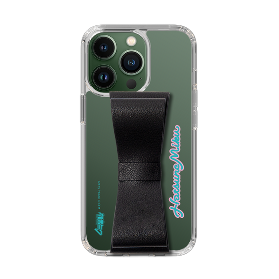 Slim Protection Case - STAND & RING RIBBON Black［ HATSUNE MIKU - Ribbon - Logo ］