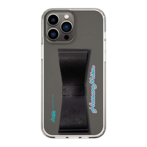 Slim Protection Case - STAND & RING RIBBON Black［ HATSUNE MIKU - Ribbon - Logo ］