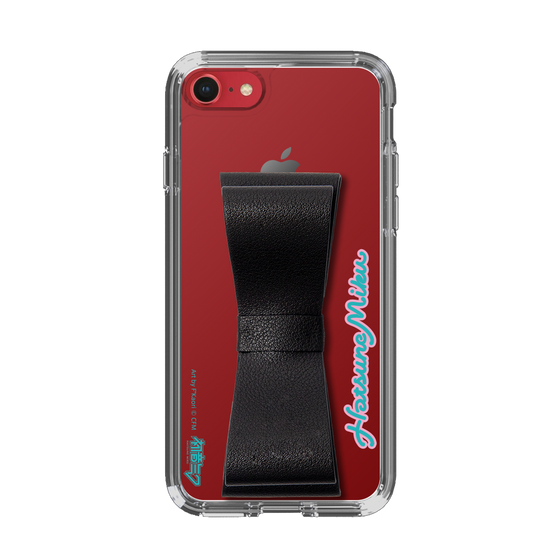 Slim Protection Case - STAND & RING RIBBON Black［ HATSUNE MIKU - Ribbon - Logo ］