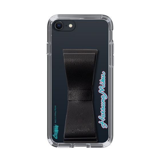 Slim Protection Case - STAND & RING RIBBON Black［ HATSUNE MIKU - Ribbon - Logo ］