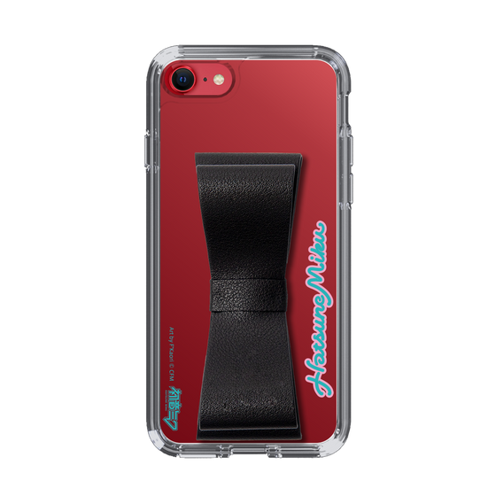 Slim Protection Case - STAND & RING RIBBON Black［ HATSUNE MIKU - Ribbon - Logo ］