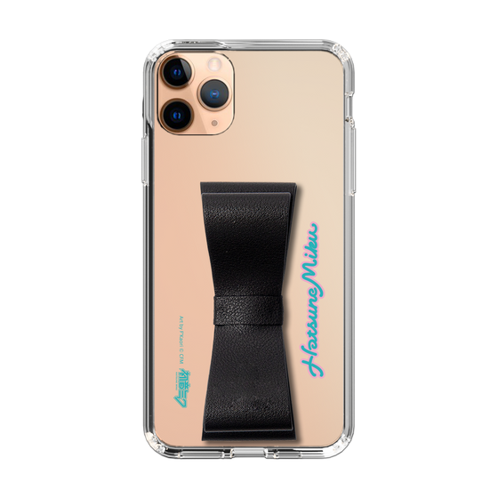 Slim Protection Case - STAND & RING RIBBON Black［ HATSUNE MIKU - Ribbon - Logo ］