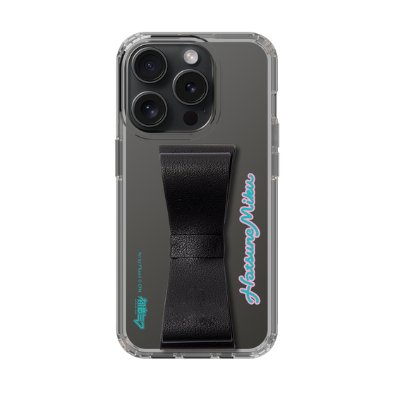 Slim Protection Case - STAND & RING RIBBON Black［ HATSUNE MIKU - Ribbon - Logo ］