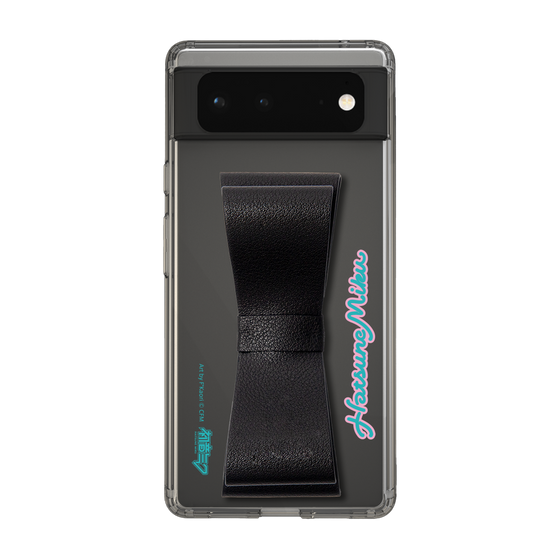 Slim Protection Case - STAND & RING RIBBON Black［ HATSUNE MIKU - Ribbon - Logo ］