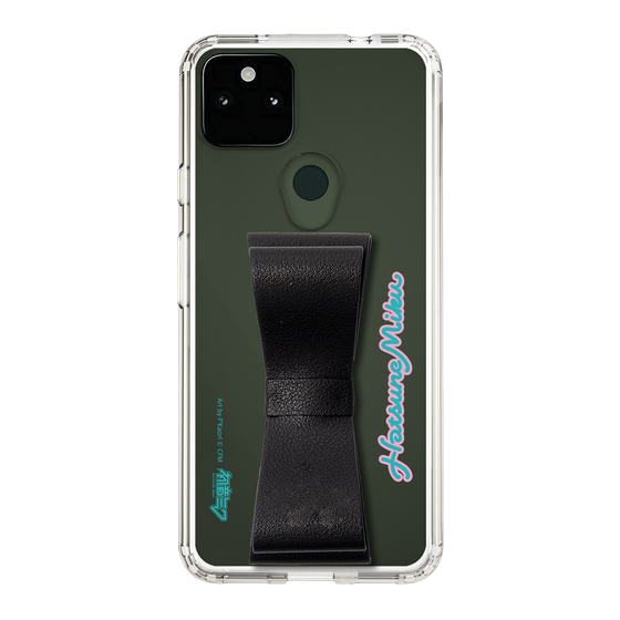 Slim Protection Case - STAND & RING RIBBON Black［ HATSUNE MIKU - Ribbon - Logo ］