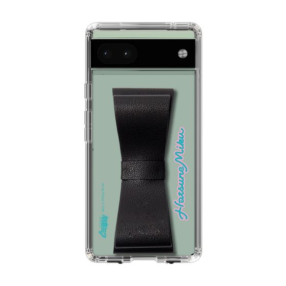 Slim Protection Case - STAND & RING RIBBON Black［ HATSUNE MIKU - Ribbon - Logo ］