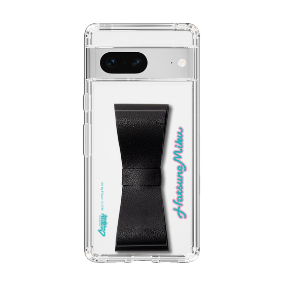 Slim Protection Case - STAND & RING RIBBON Black［ HATSUNE MIKU - Ribbon - Logo ］