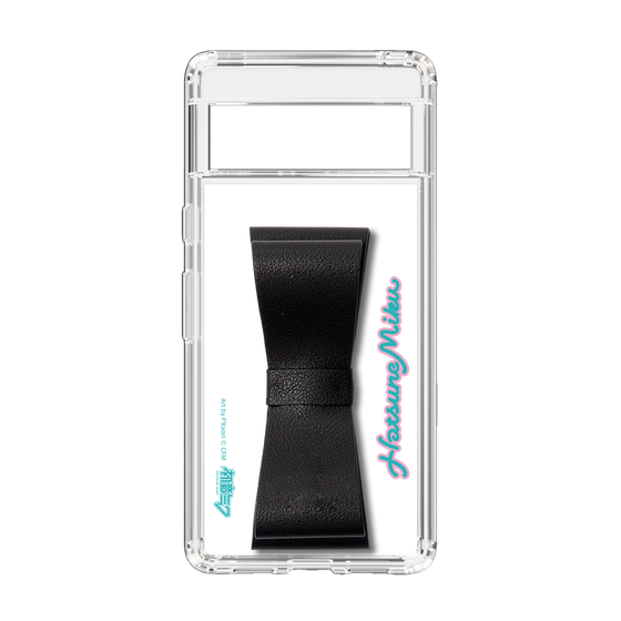 Slim Protection Case - STAND & RING RIBBON Black［ HATSUNE MIKU - Ribbon - Logo ］