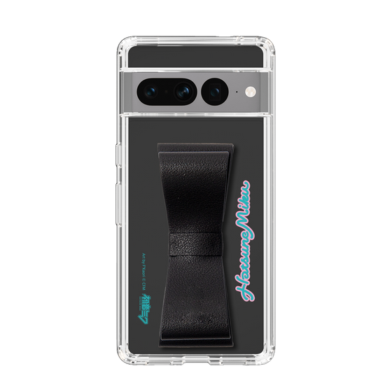 Slim Protection Case - STAND & RING RIBBON Black［ HATSUNE MIKU - Ribbon - Logo ］