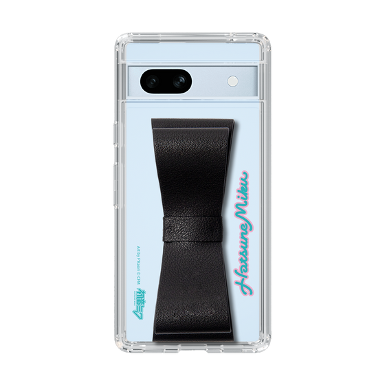 Slim Protection Case - STAND & RING RIBBON Black［ HATSUNE MIKU - Ribbon - Logo ］