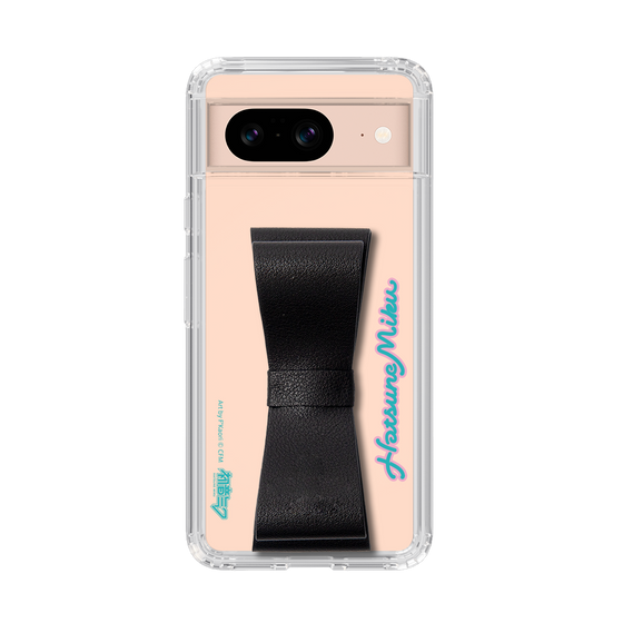 Slim Protection Case - STAND & RING RIBBON Black［ HATSUNE MIKU - Ribbon - Logo ］