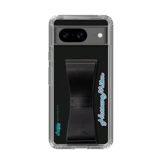 Slim Protection Case - STAND & RING RIBBON Black［ HATSUNE MIKU - Ribbon - Logo ］