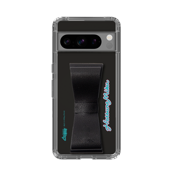 Slim Protection Case - STAND & RING RIBBON Black［ HATSUNE MIKU - Ribbon - Logo ］