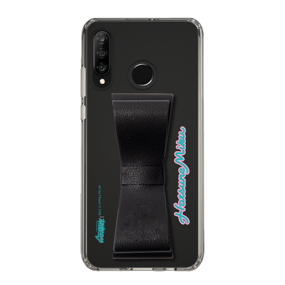 Slim Protection Case - STAND & RING RIBBON Black［ HATSUNE MIKU - Ribbon - Logo ］