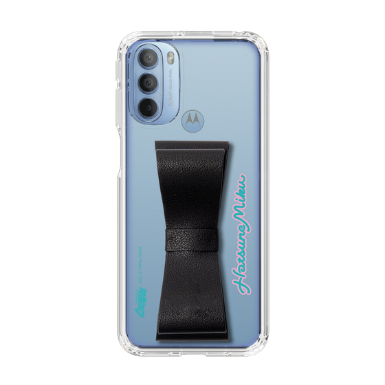 Slim Protection Case - STAND & RING RIBBON Black［ HATSUNE MIKU - Ribbon - Logo ］