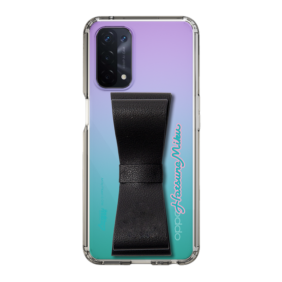 Slim Protection Case - STAND & RING RIBBON Black［ HATSUNE MIKU - Ribbon - Logo ］