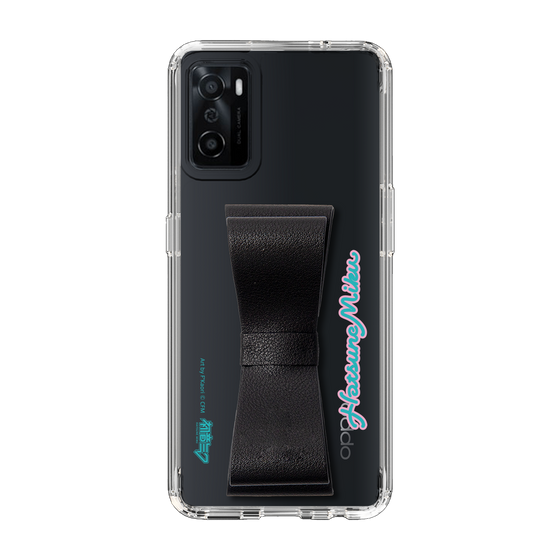 Slim Protection Case - STAND & RING RIBBON Black［ HATSUNE MIKU - Ribbon - Logo ］