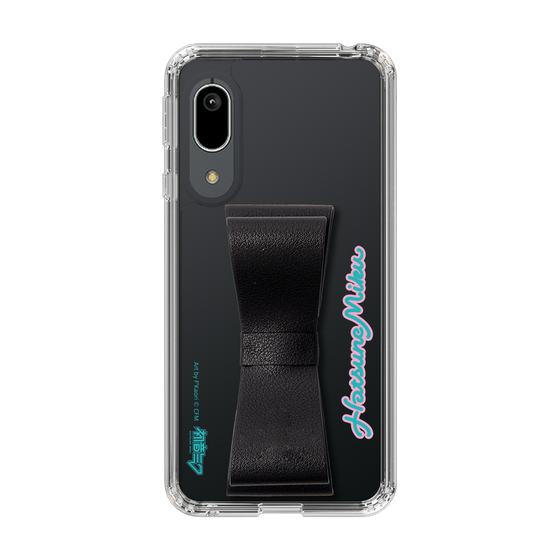 Slim Protection Case - STAND & RING RIBBON Black［ HATSUNE MIKU - Ribbon - Logo ］