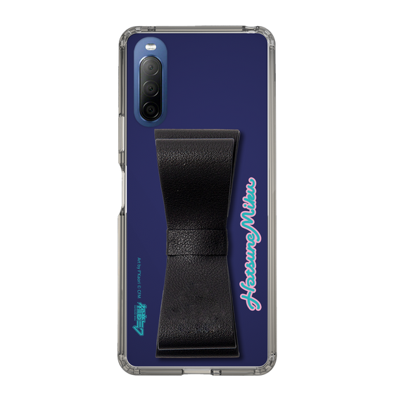 Slim Protection Case - STAND & RING RIBBON Black［ HATSUNE MIKU - Ribbon - Logo ］
