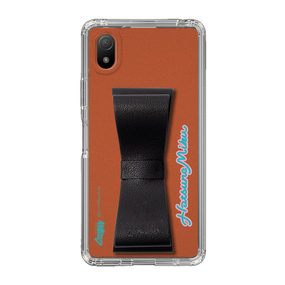 Slim Protection Case - STAND & RING RIBBON Black［ HATSUNE MIKU - Ribbon - Logo ］